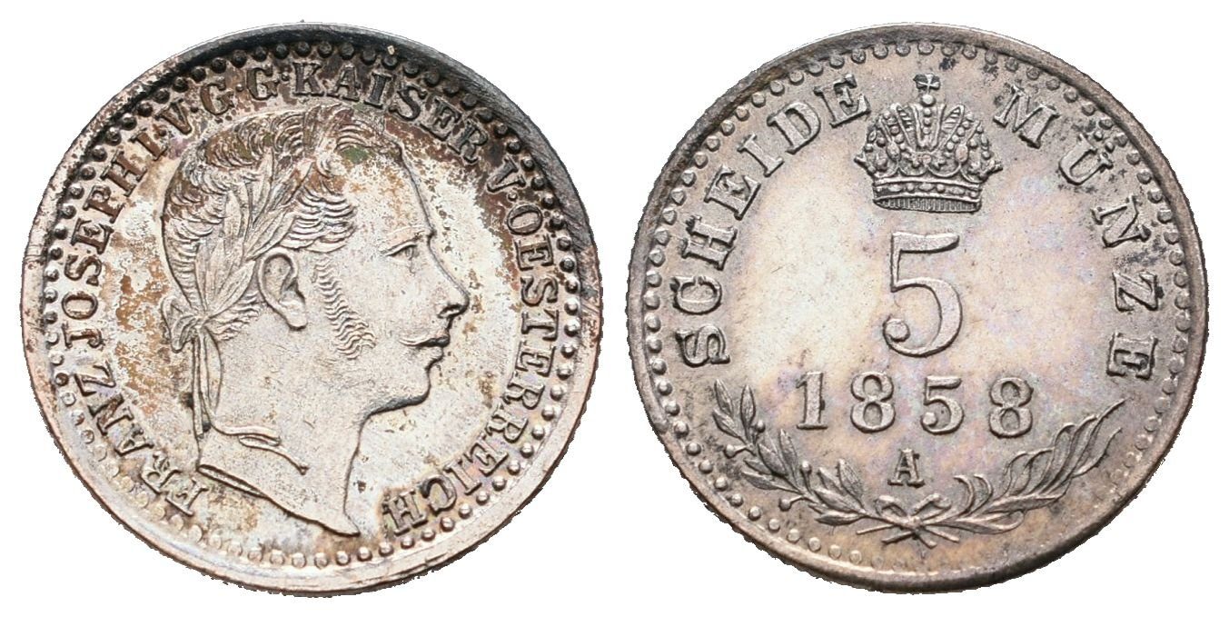 5 Krejcar 1858 A