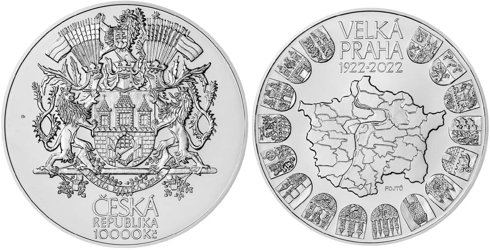 10000 Kč 2022 - Velká Praha, běžná kvalita