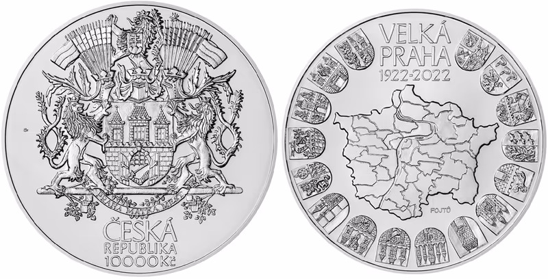 10000 Kč 2022 - Velká Praha, běžná kvalita
