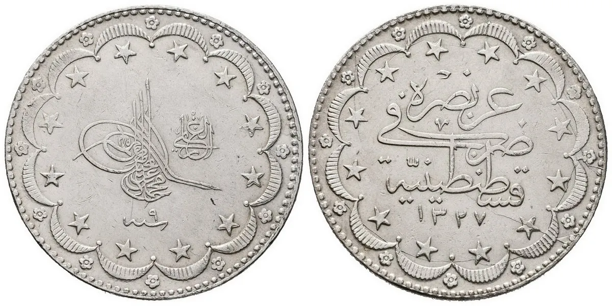 Turecko, Muhammad V., AH 1327 - 1336 (1909 - 1918 AD) — 1