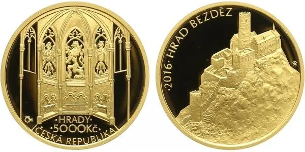 5000 Kč 2016 - Hrad Bezděz, PROOF