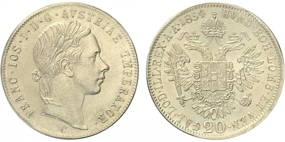 Konvenční měna, 1848 - 1857 — 1