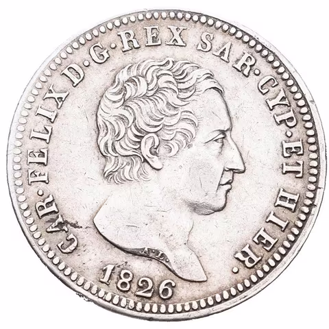 Itálie - Sardinie, Carlo Felice, 1821 - 1831