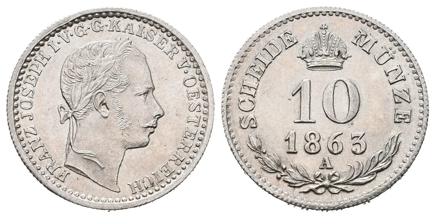 Rakouská a spolková měna, 1857 - 1892 — 1
