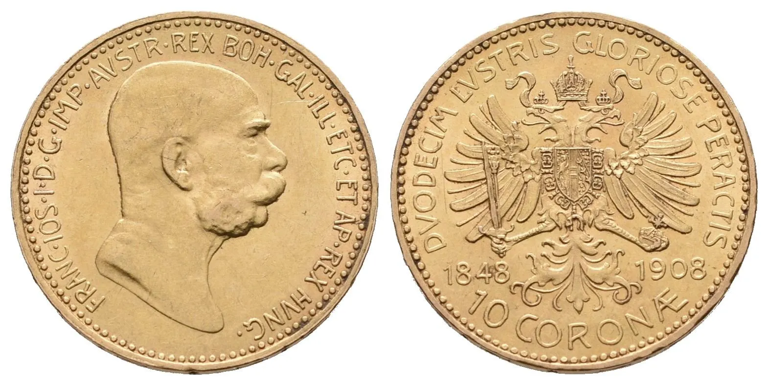 10 Koruna 1908 - jubilejní