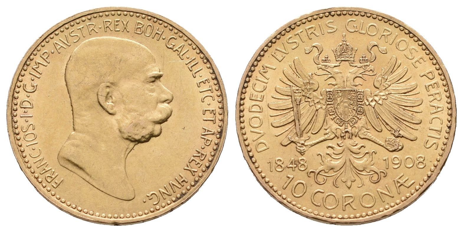 10 Koruna 1908 - jubilejní