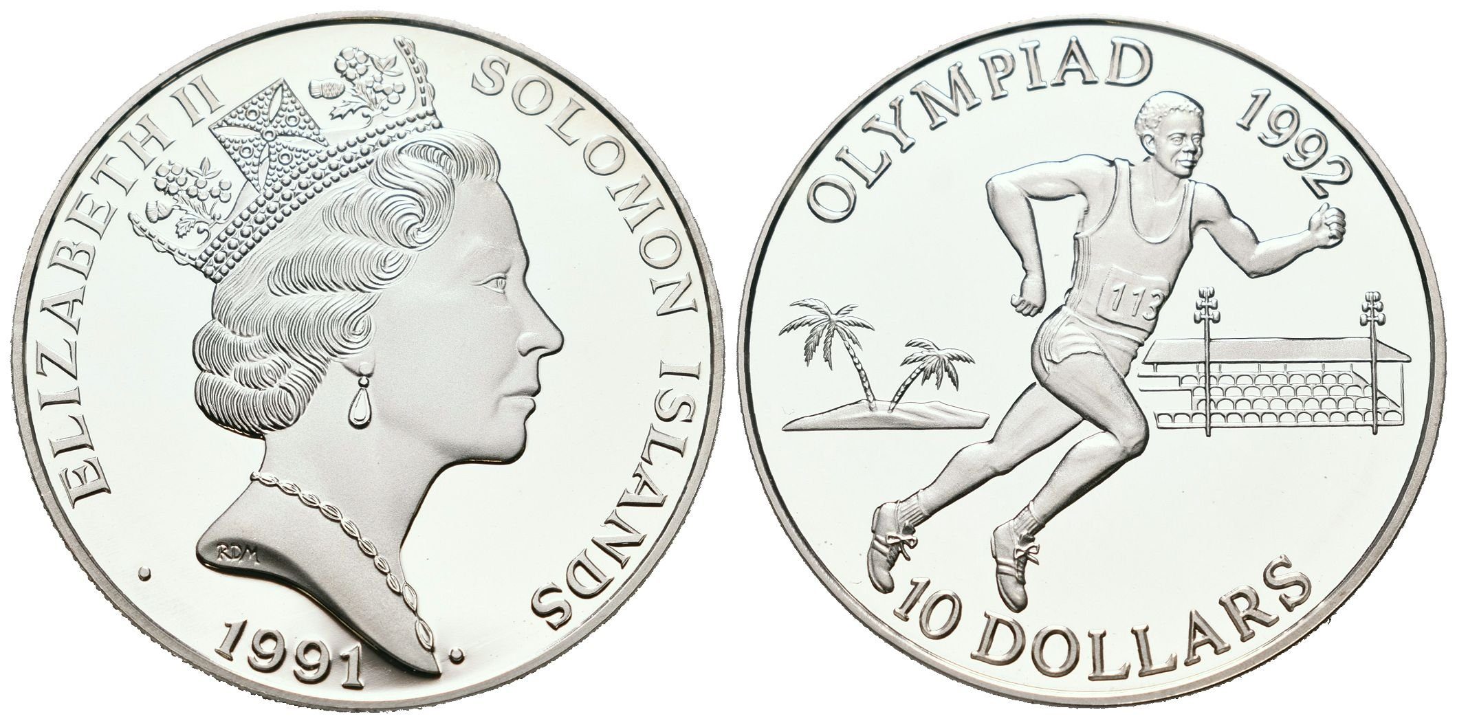 Šalamounovy ostrovy, 10 Dollars 1991 - Běžec