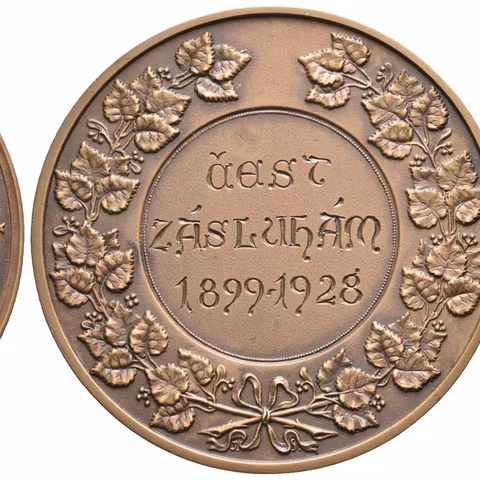 AE Medaile 1928 - Čest zásluhám, Jednota zpěváckých spolků Československých.