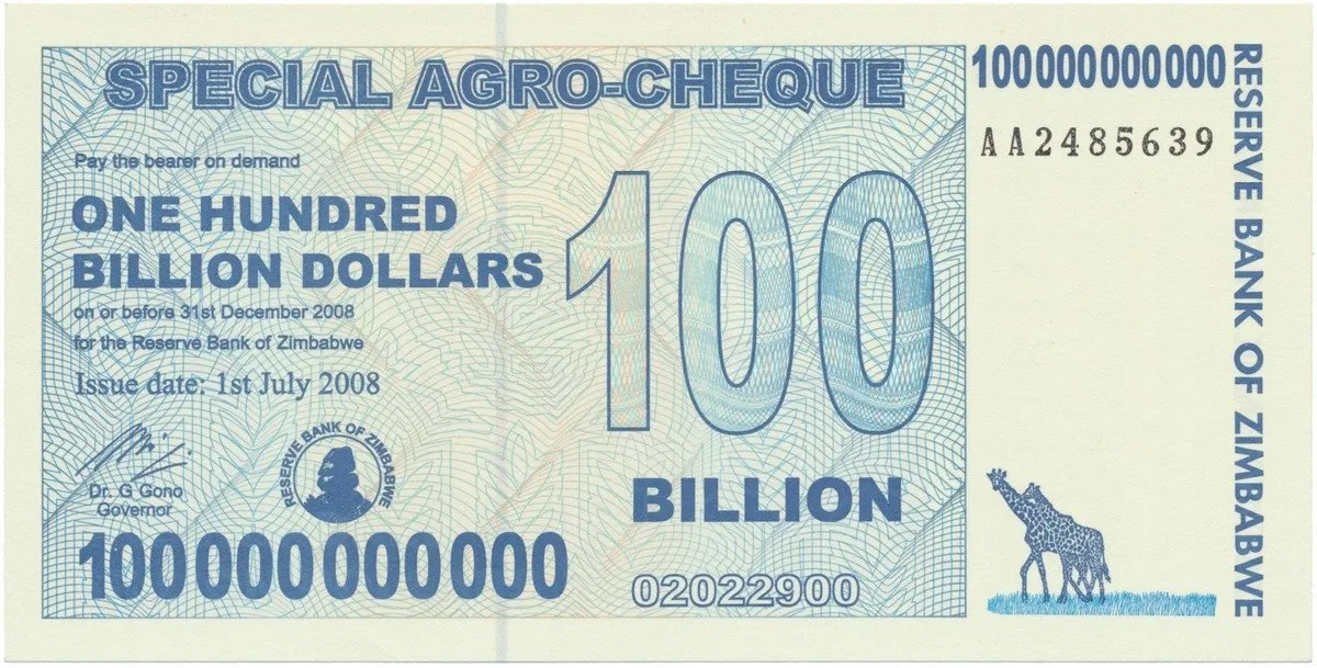Zimbabwe, 100 Billion Dollars 2008, P.64