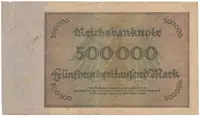 Německo, 500000 Mark 1923, Ro.87e - fotografie 2