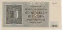 5000 Koruna 1944, SPECIMEN, Hej.41a.S1 - fotografie 2