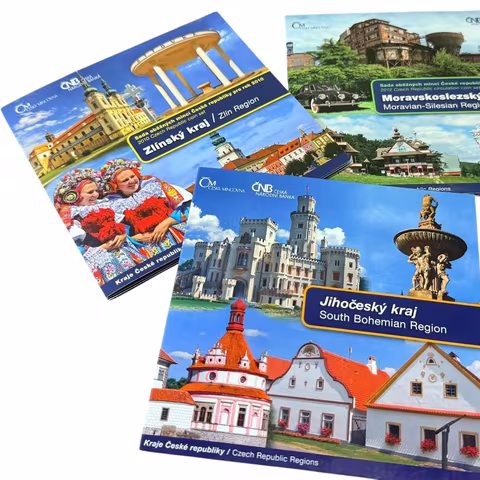 Sada oběžných mincí 2009, Jihočeský kraj, 2010 - Zlínský kraj a