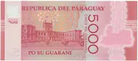 Paraguay, 5000 Guaranies 2017, plastová, P.234c - fotografie 2