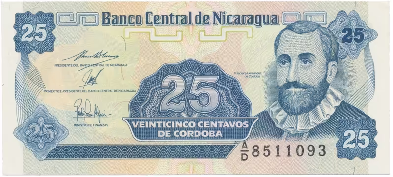 Nikaragua, 25 Centavos (1991), P.170