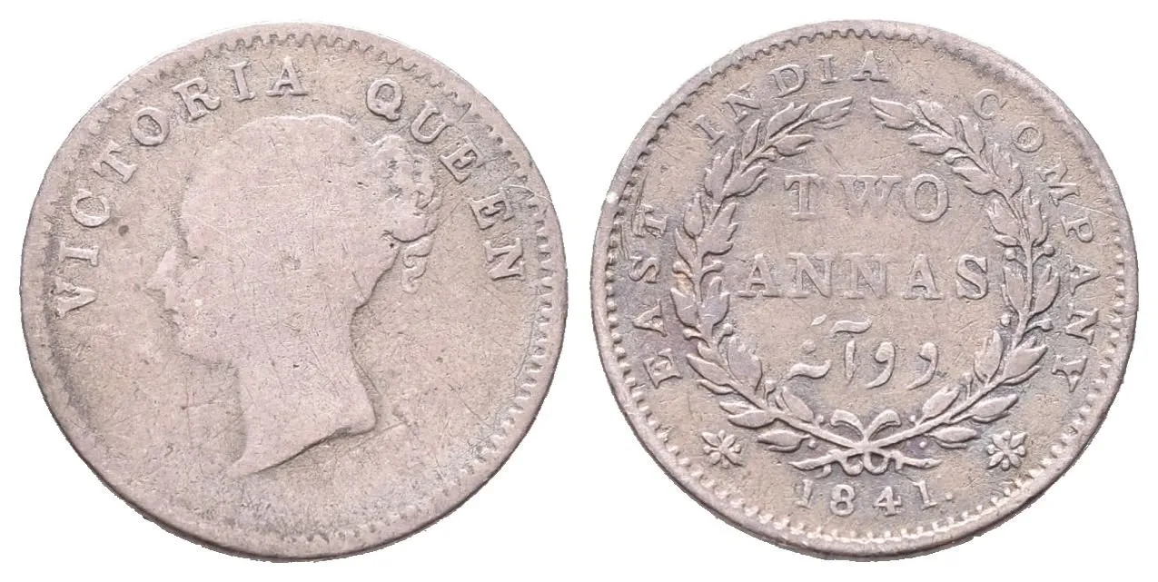 Indie, 2 Anna 1841