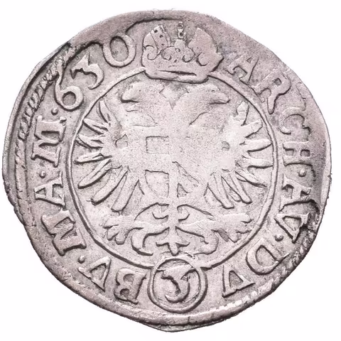 3 Krejcar 1630, Praha-du Bois, Hal.760, patina, lehce ned.