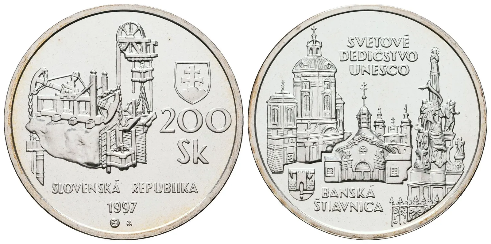 200 Sk 1997 - Banská Štiavnica, běžná kvalita