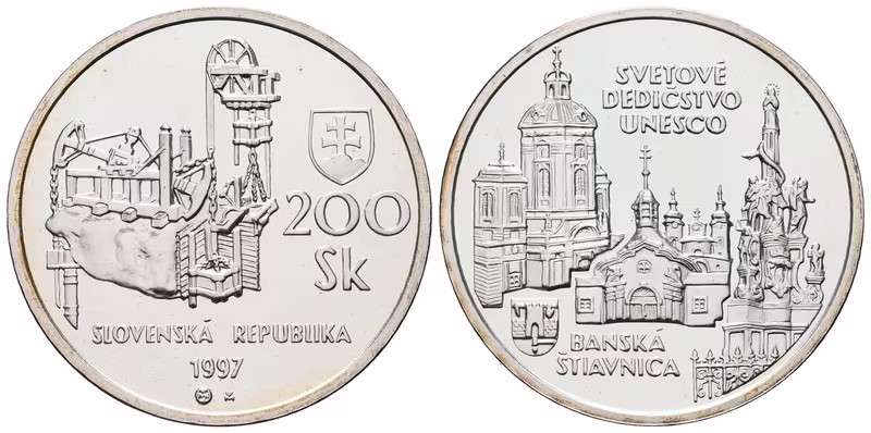 200 Sk 1997 - Banská Štiavnica, běžná kvalita