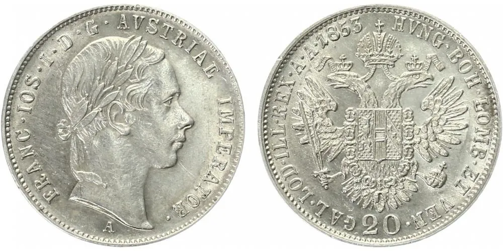 Konvenční měna, 1848 - 1857 — 1
