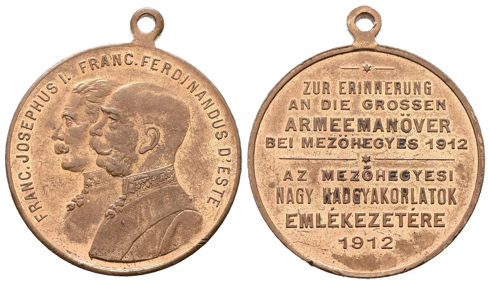 František Josef I., medaile vojenských manévrů — 1