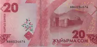 Kyrgyzstán, 20 Som 2023, P.New - fotografie 2