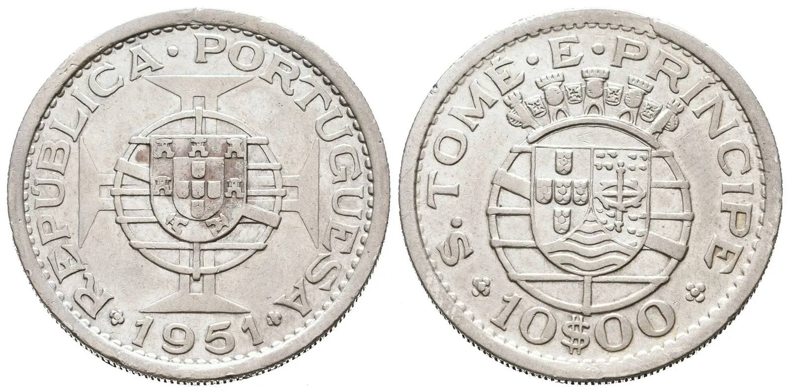São Tomé e Príncipe, 10 Escudo 1951