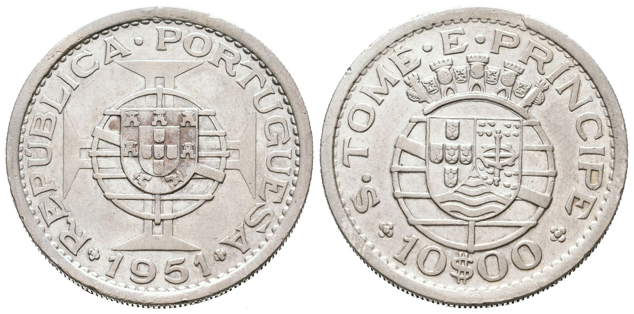 São Tomé e Príncipe, 10 Escudo 1951