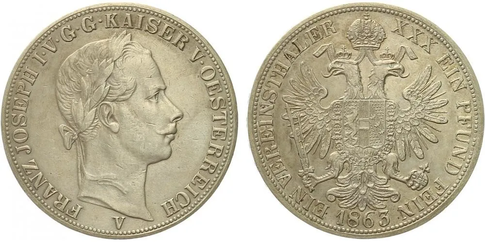 Rakouská a spolková měna, 1857 - 1892 — 1