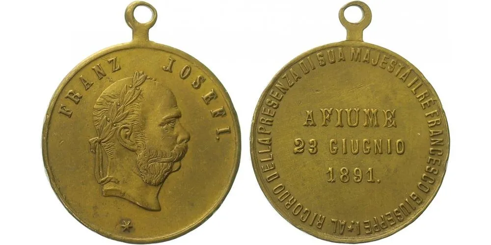 František Josef I., medaile na návštěvu a přítomnost císaře — 1