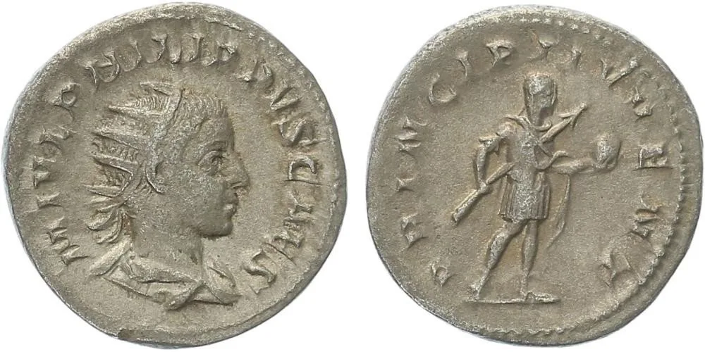 Philipus II. - jako caesar, 244 - 247 — 1