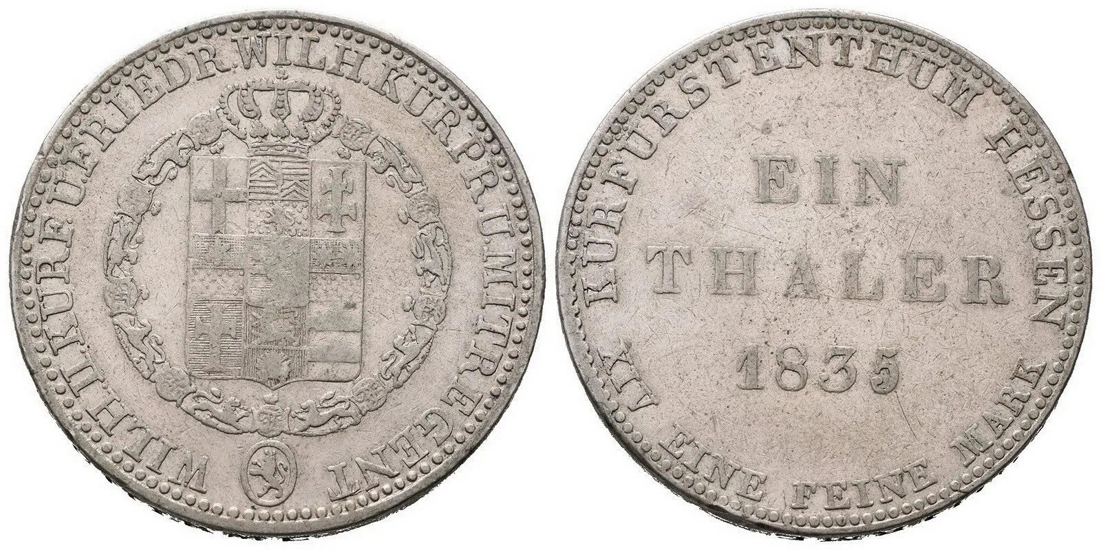 Hessen - Kassel, Wilhelm II. a Friedrich Wilhelm jako spoluvladař — 1