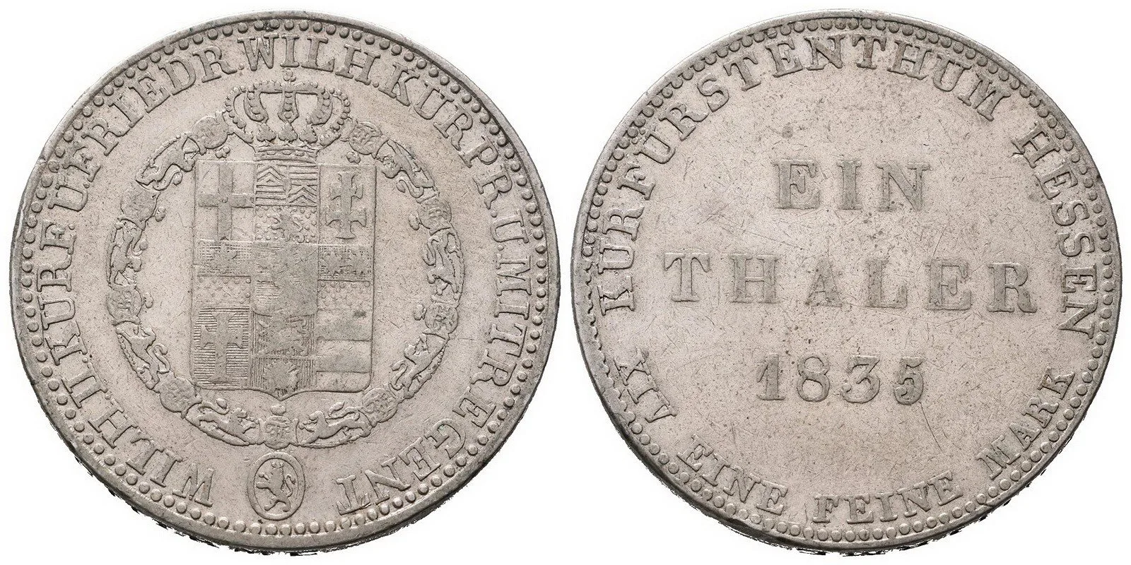 Hessen - Kassel, Wilhelm II. a Friedrich Wilhelm jako spoluvladař — 1
