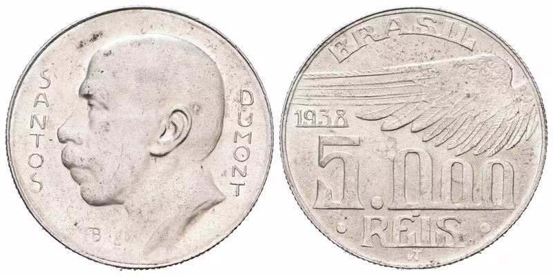 Brazílie, 5000 Reis 1938