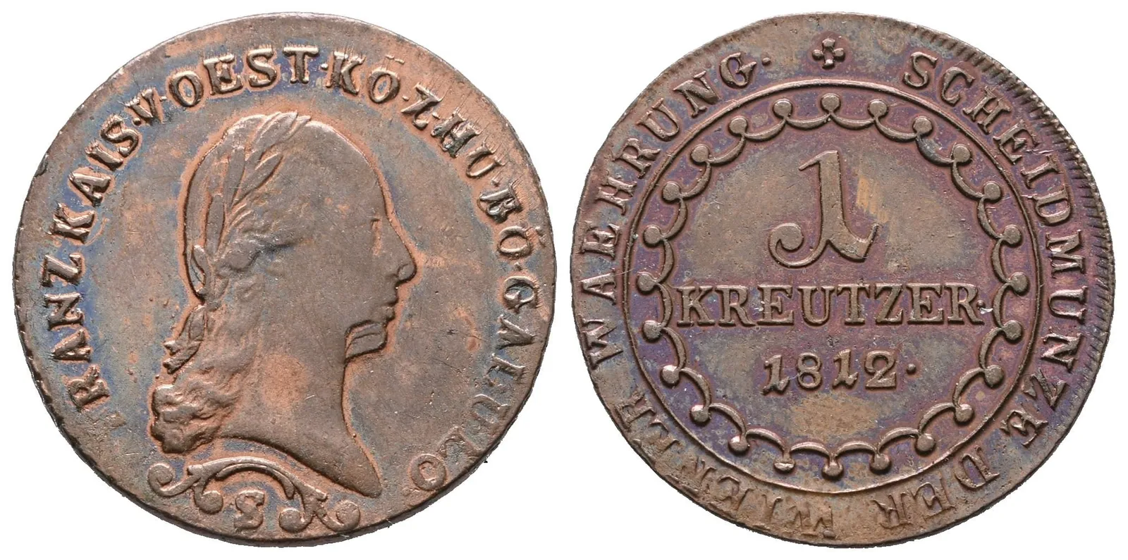 František II., 1 Krejcar 1812 S