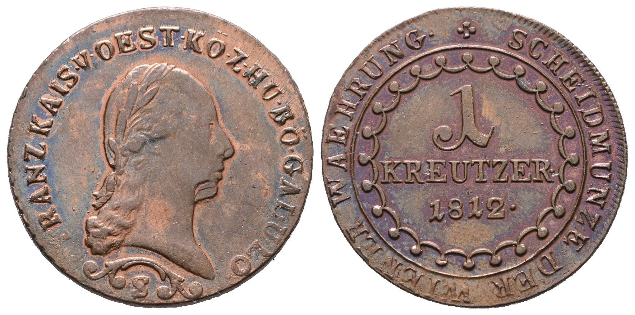 František II., 1 Krejcar 1812 S