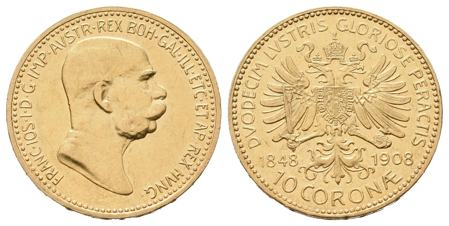 10 Koruna 1908 - jubilejní