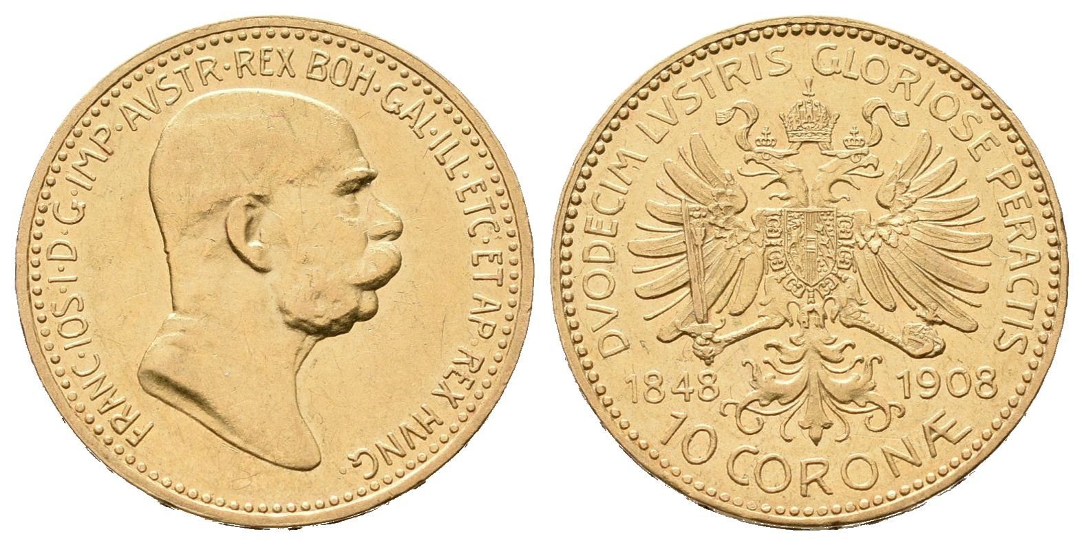 10 Koruna 1908 - jubilejní