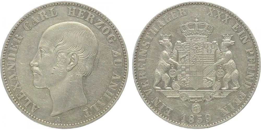 Anhalt - Bernburg, Alexander Carl, 1834 - 1863 — 1