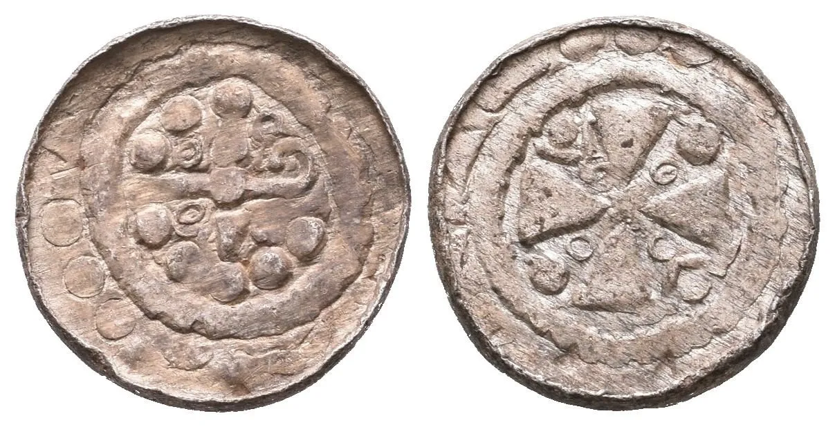 Denár (Sachsenpfennig/Randpfennig), minc. Merseburg nebo Halle, pod. — 1