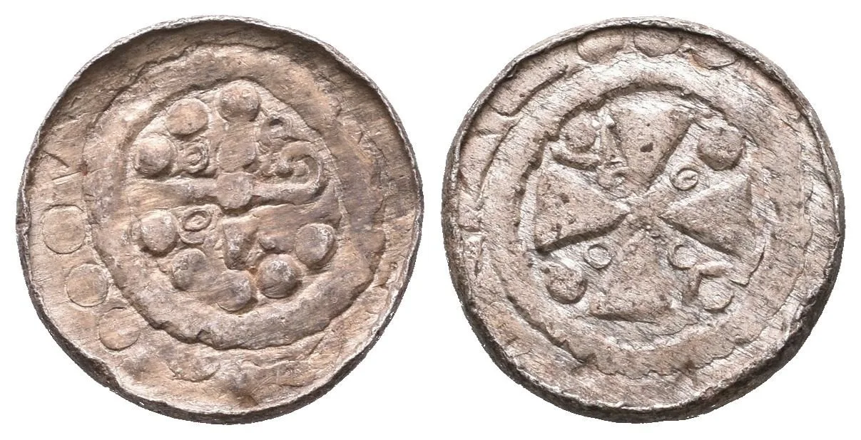 Denár (Sachsenpfennig/Randpfennig), minc. Merseburg nebo Halle, pod. — 1