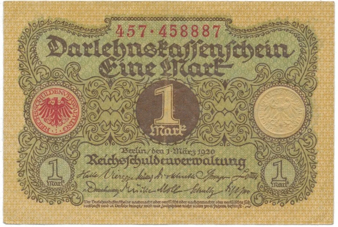 Německo, 1 Mark 1920, Ro.64