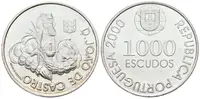 Portugalsko, 1000 Escudos 2000 - João de Castro