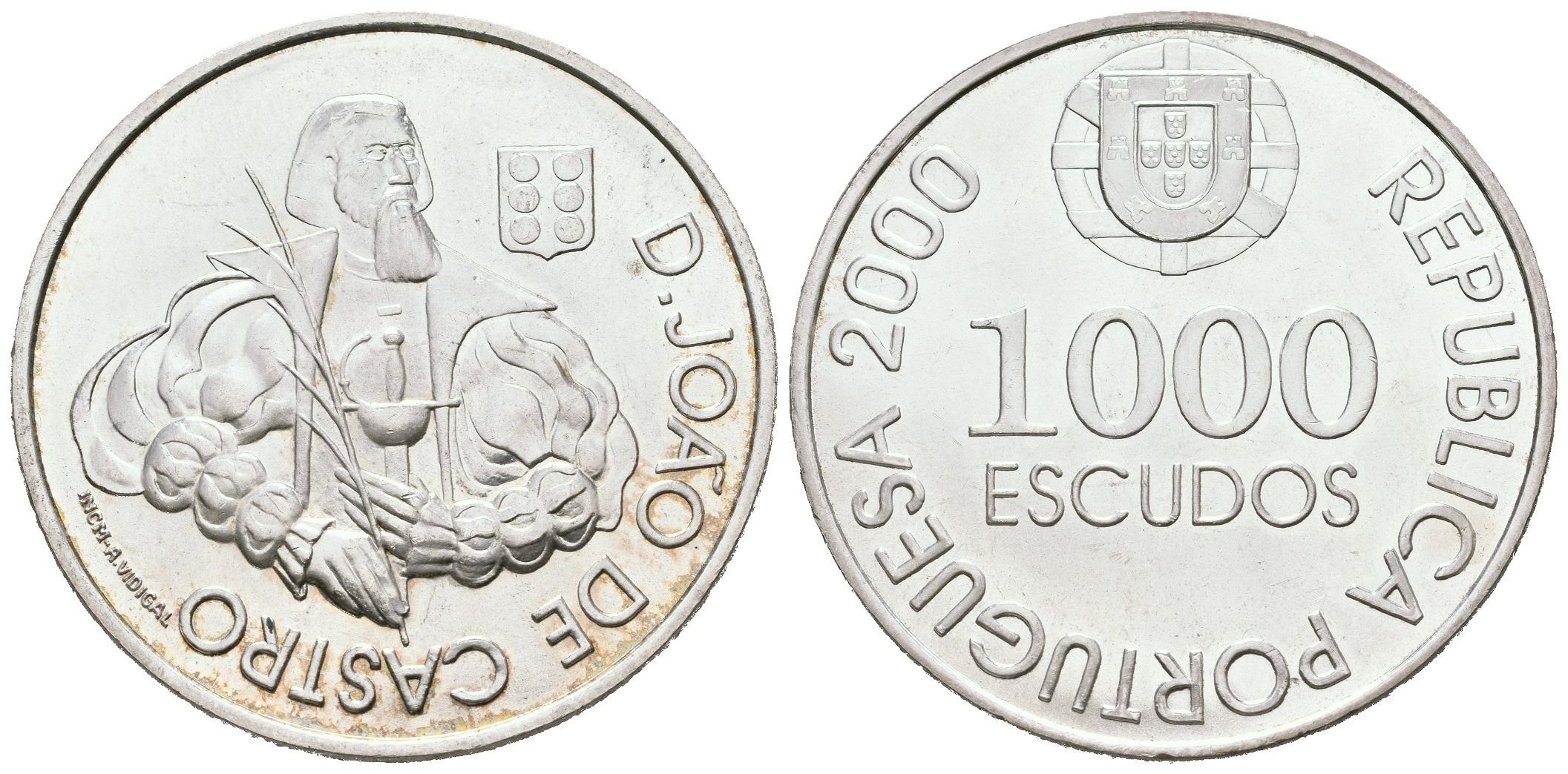Portugalsko, 1000 Escudos 2000 - João de Castro
