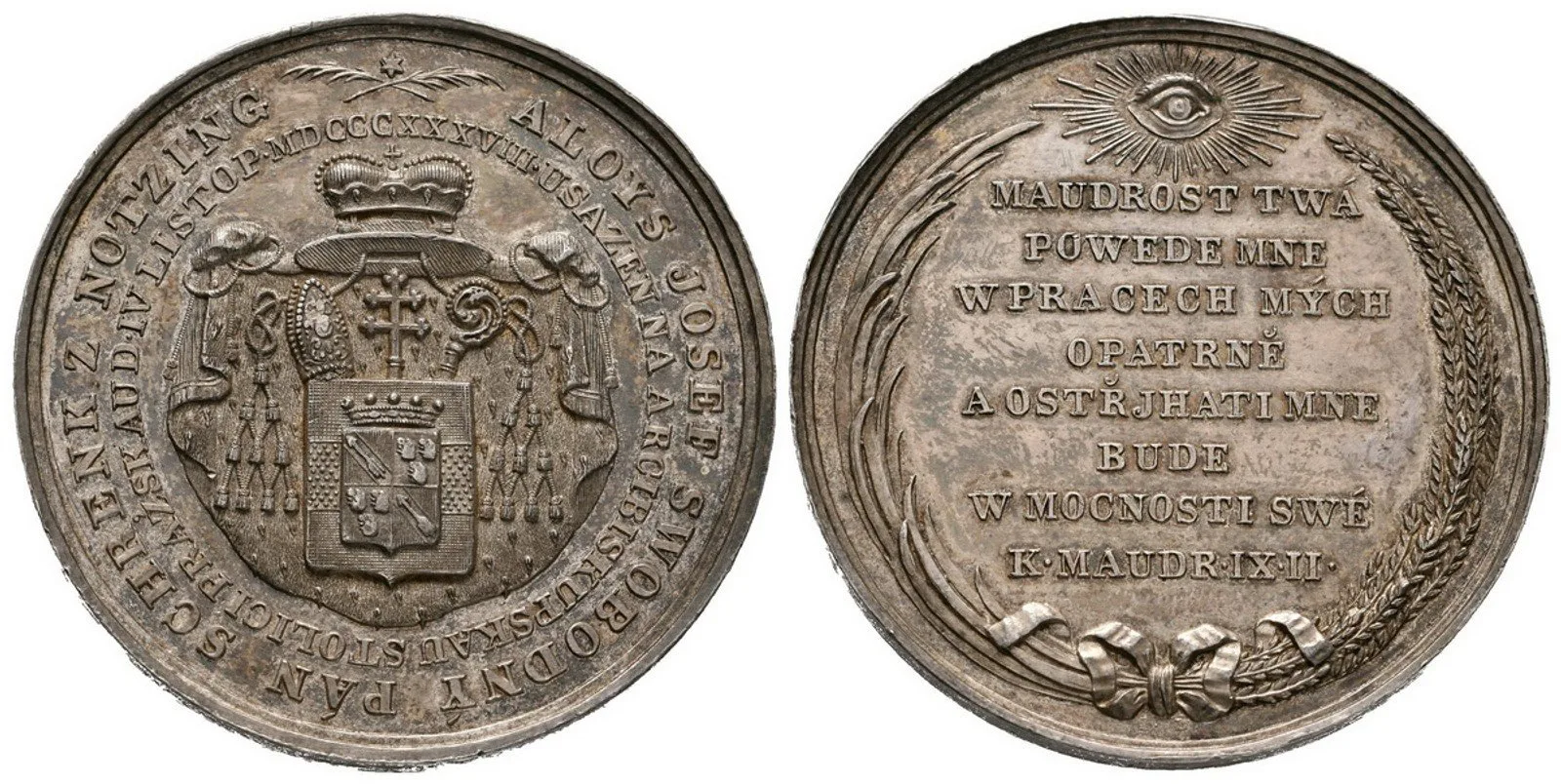 Praha - arcibiskupství, Alois Josef Schrenk z Notzing, 1838 - 1849 — 1