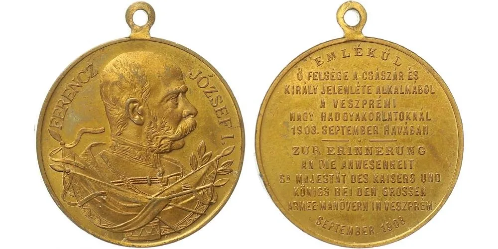 František Josef I., medaile vojenských manévrů — 1