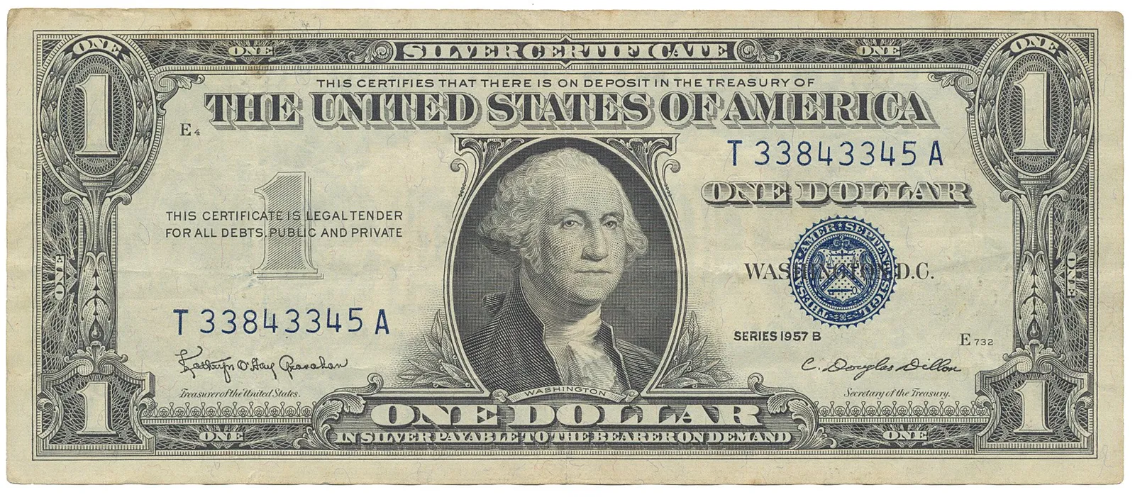 USA, 1 Dollar 1957B, Pick.419b