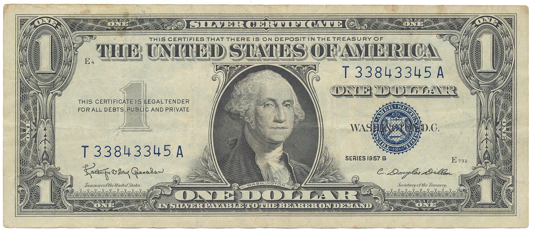 USA, 1 Dollar 1957B, Pick.419b