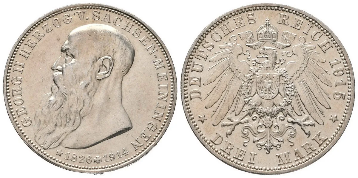 Sasko - Meiningen, Georg II., 1866 - 1914 — 1