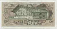 Rakousko, 100 Shilling 1969, II. vydání, P.146 - fotografie 2
