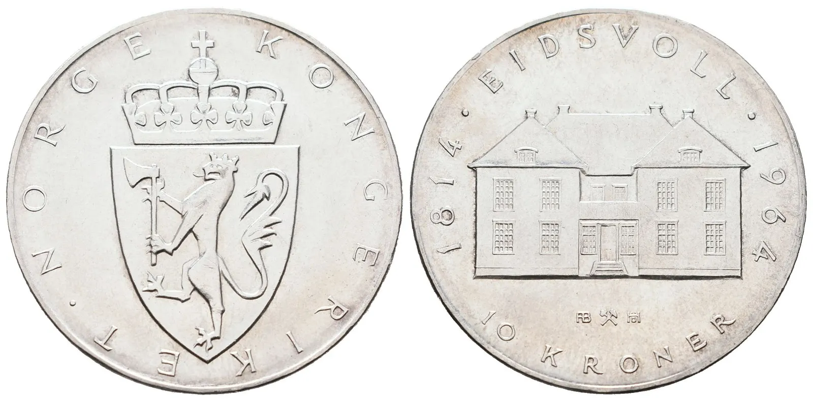 Norsko, 10 Kroner 1964 - Ústava
